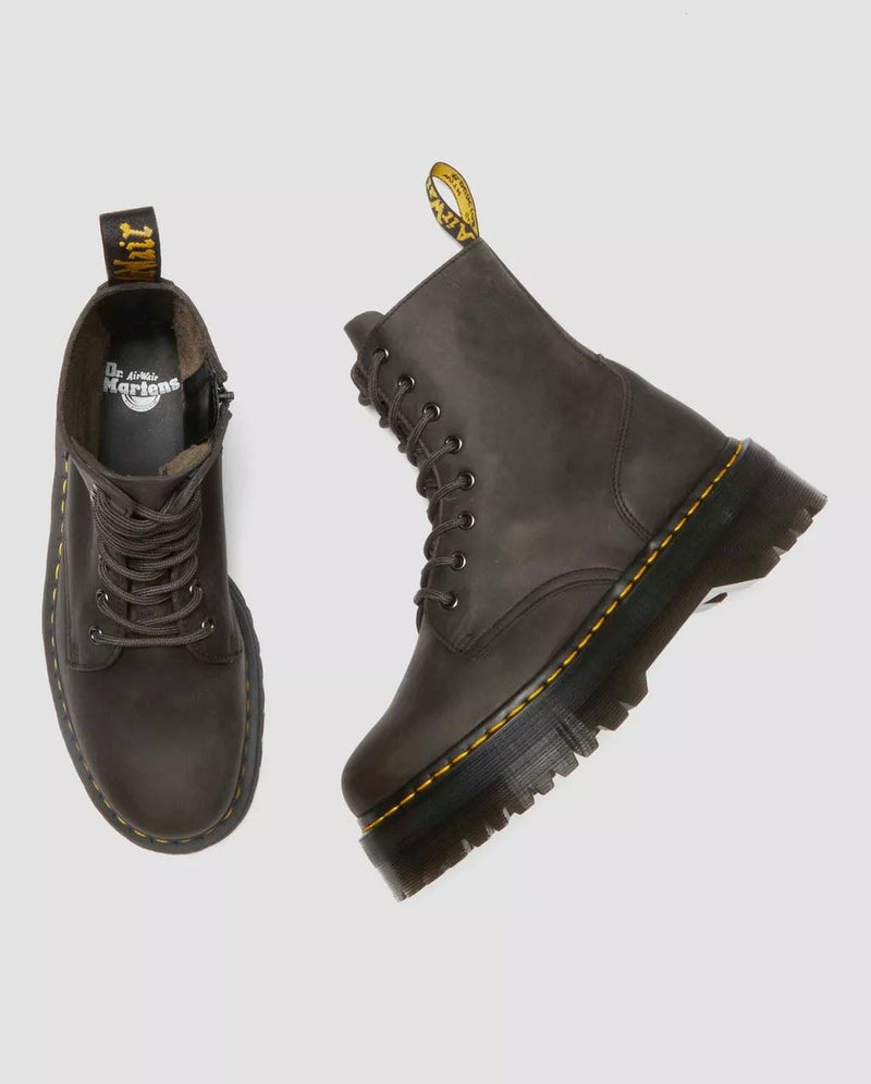 Dr. Martens Jadon Stivali Da Donna In Pelle Grigia