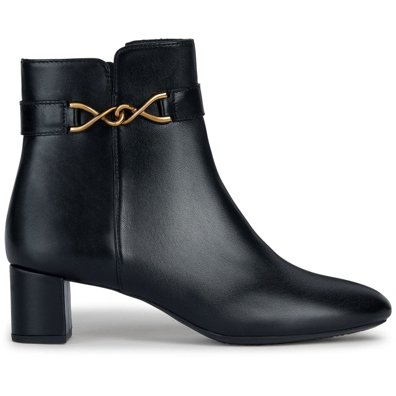 Geox D Pheby Stivali Da Donna In Pelle Nera
