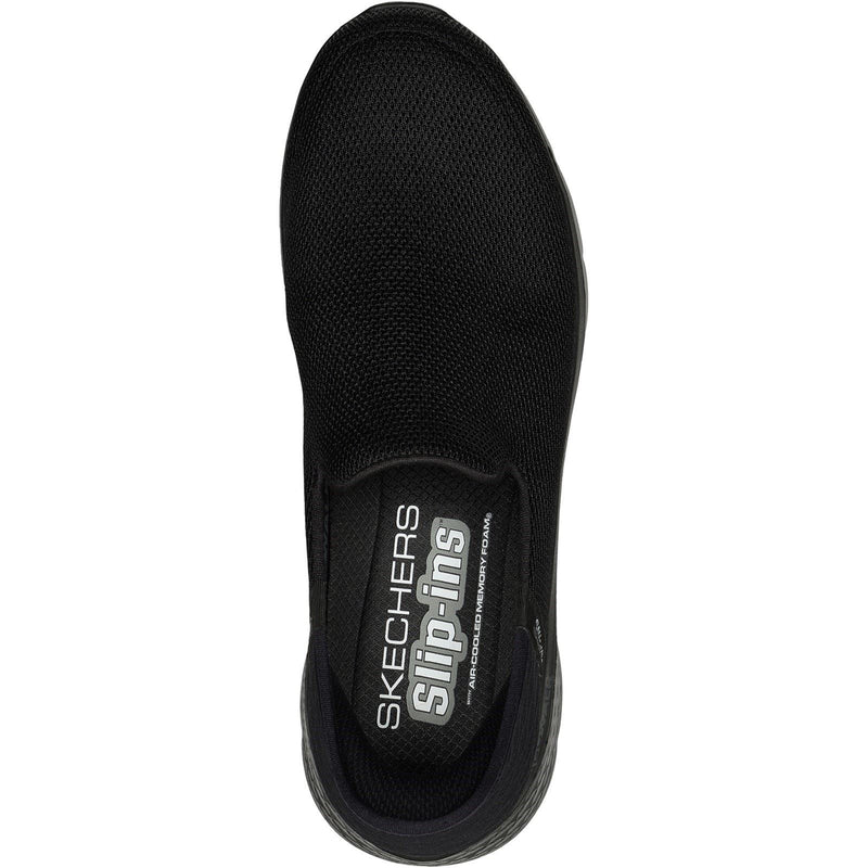 Skechers Go Walk Flex No Hands Scarpe Da Ginnastica Nere Da Uomo In Poliestere