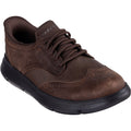 Skechers Garza Sully Scarpe Stringate In Pelle Da Uomo Color Cacao