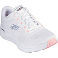 Skechers Arch Fit 2.0 Big League Sneakers Da Donna In Tessuto Bianco/Rosa/Blu