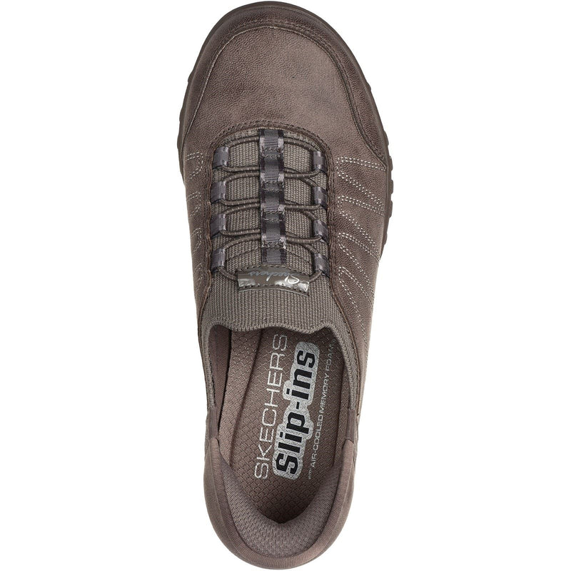 Skechers Breathe-Easy Home-Body Sneakers In Tessuto Dark Taupe Da Donna