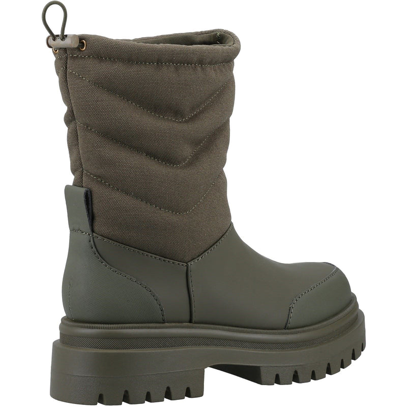 Rocket Dog Dita Stivali Da Donna In Tessuto Color Verde Oliva