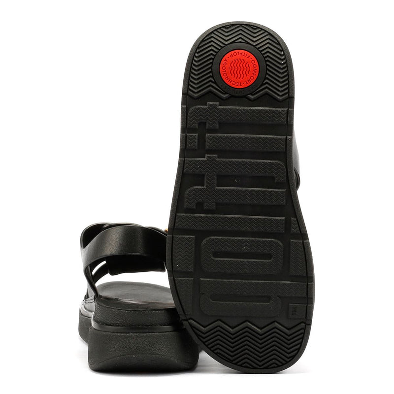 FitFlop GEN-FF Fisherman Sandali Neri In Pelle Da Donna