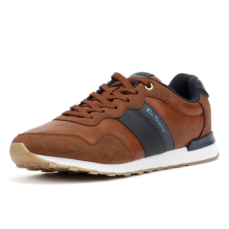 Ben Sherman Owen Retro Scarpe Da Ginnastica Marroni Da Uomo