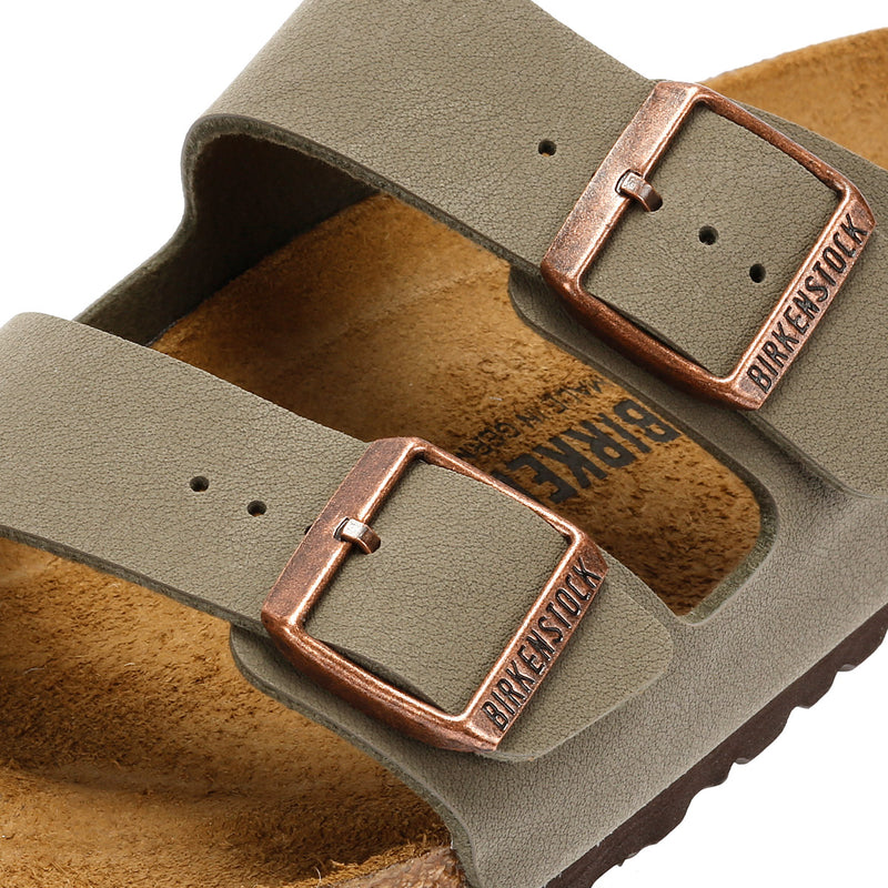 Birkenstock Arizona Birko Flor Nubuck Pietra Sandali