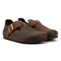 Birkenstock London Scarpe Da Donna In Pelle Marrone