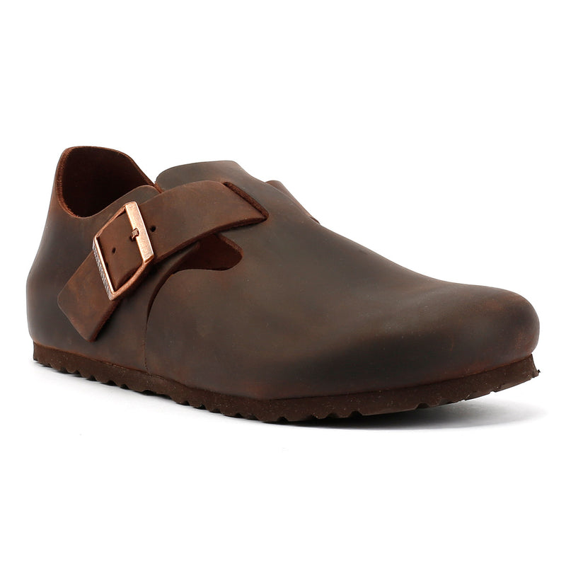 Birkenstock London Scarpe Da Donna In Pelle Marrone