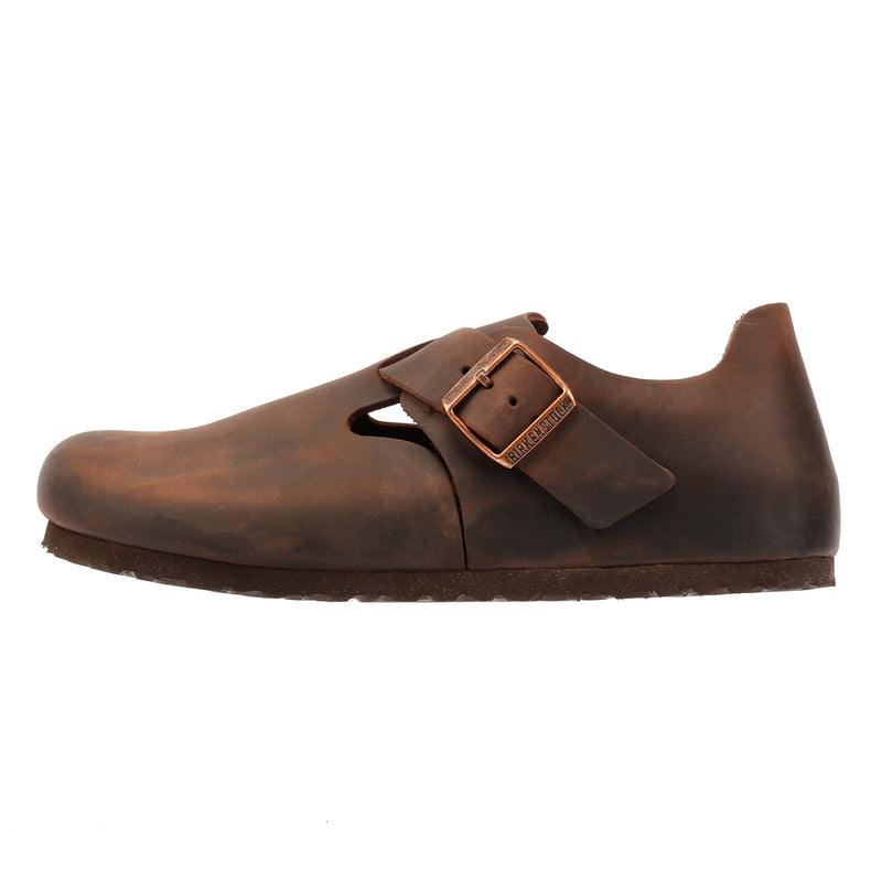 Birkenstock London Scarpe Da Donna In Pelle Marrone