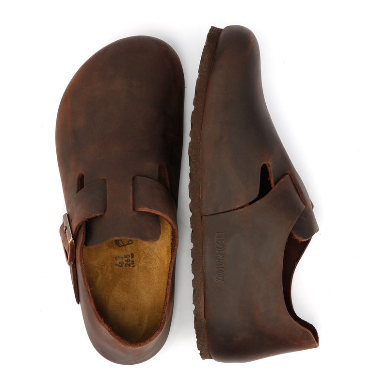 Birkenstock London Scarpe Da Donna In Pelle Marrone