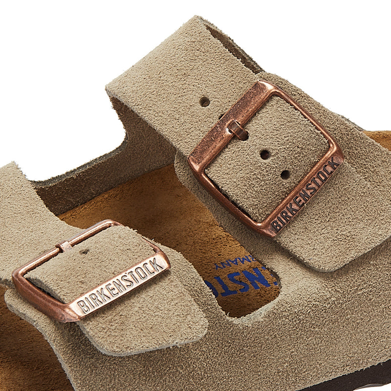 Birkenstock Arizona Birko Flor Nubuck Pietra Sandali