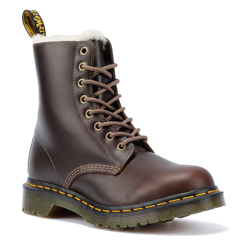 Dr. Martens Serena Stivali Da Donna Marroni In Pelle