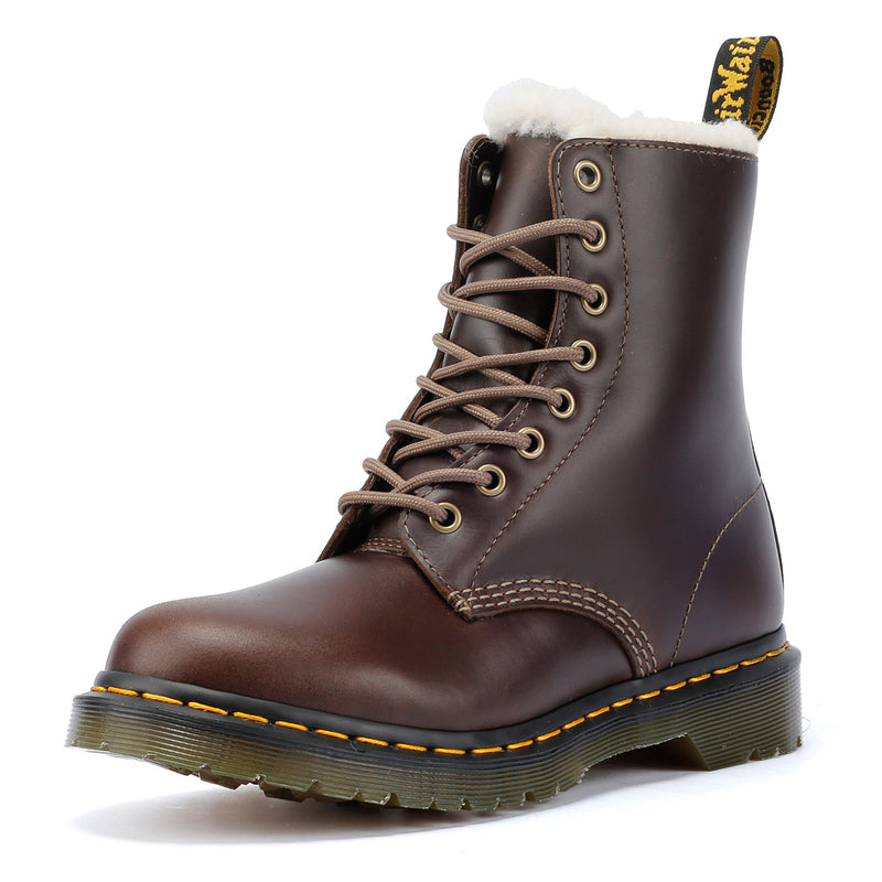 Dr. Martens Serena Stivali Da Donna Marroni In Pelle