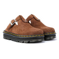 Dr. Martens Zebzag Warmlined Scarpe Comode Marroni In Camoscio