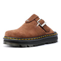 Dr. Martens Zebzag Warmlined Scarpe Comode Marroni In Camoscio