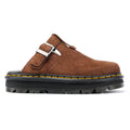 Dr. Martens Zebzag Warmlined Scarpe Comode Marroni In Camoscio