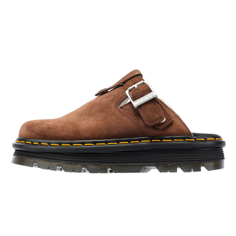 Dr. Martens Zebzag Warmlined Scarpe Comode Marroni In Camoscio