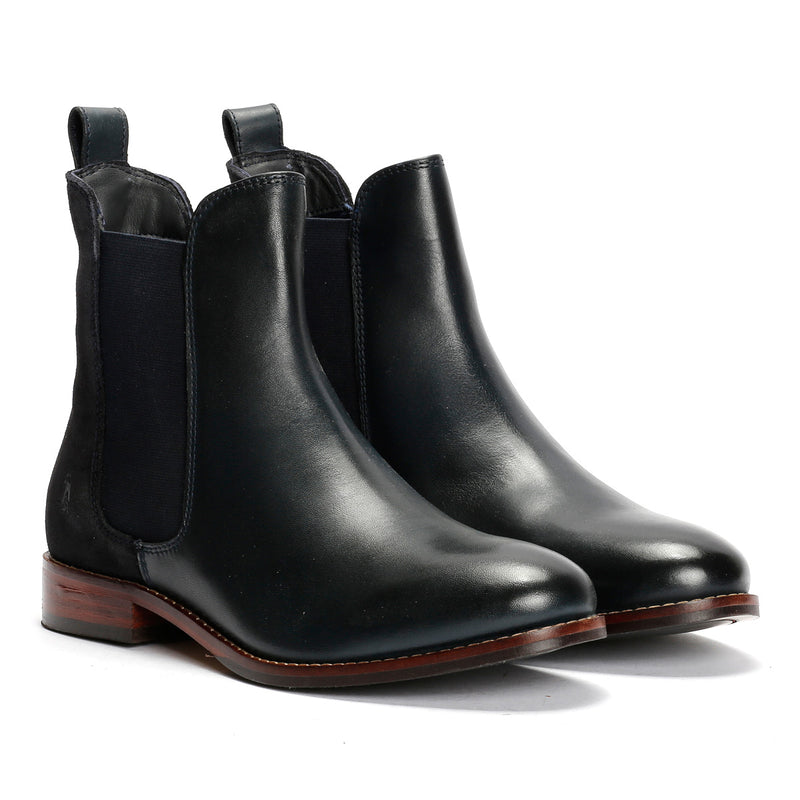 Hush Puppies Colette Stivali Da Donna In Camoscio Blu Scuro