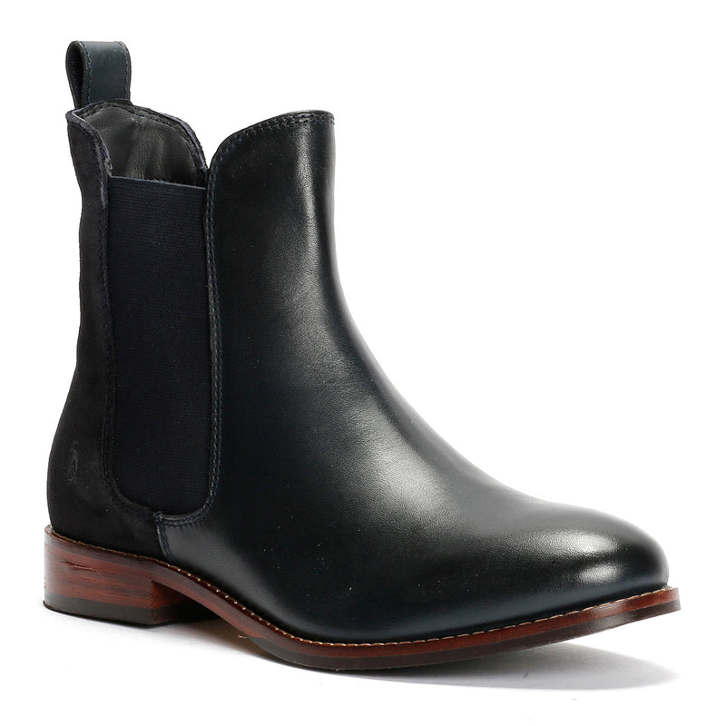 Hush Puppies Colette Stivali Da Donna In Camoscio Blu Scuro