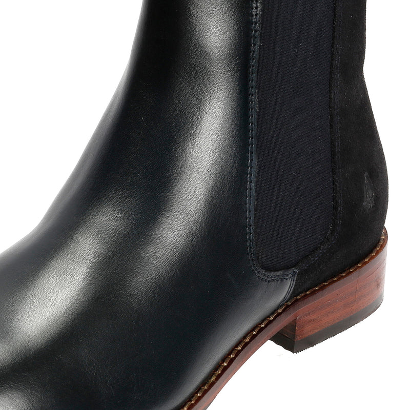 Hush Puppies Colette Stivali Da Donna In Camoscio Blu Scuro