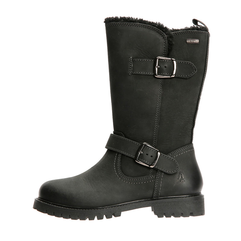 Hush Puppies Winnie Stivali Da Donna In Pelle Nera