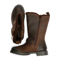 Hush Puppies Winnie Stivali Da Donna Marroni In Pelle