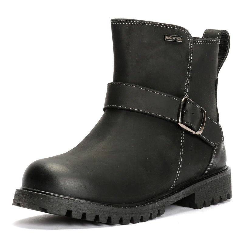 Hush Puppies Wakely Stivali Da Donna In Pelle Nera