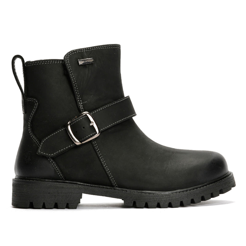 Hush Puppies Wakely Stivali Da Donna In Pelle Nera