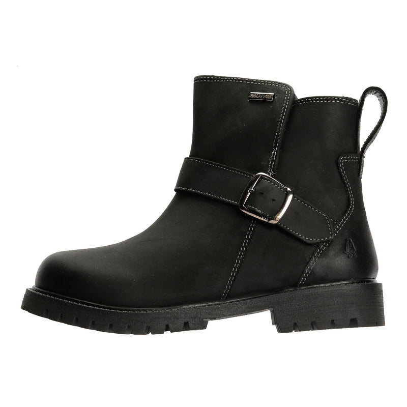 Hush Puppies Wakely Stivali Da Donna In Pelle Nera