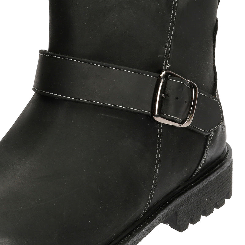 Hush Puppies Wakely Stivali Da Donna In Pelle Nera