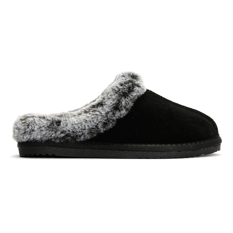 Hush Puppies Amara Pantofole Nere Da Donna In Camoscio
