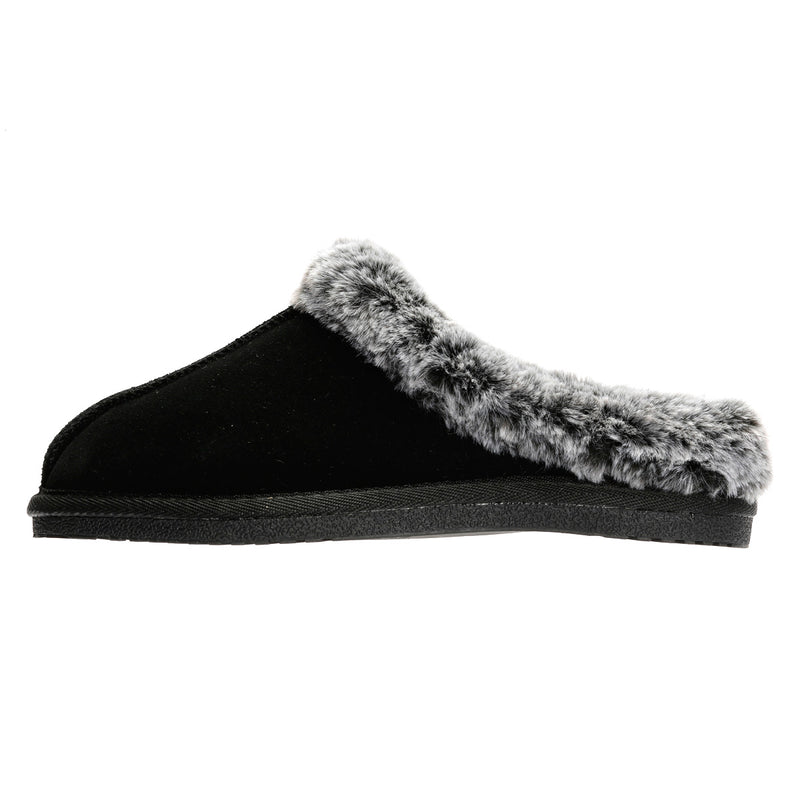 Hush Puppies Amara Pantofole Nere Da Donna In Camoscio
