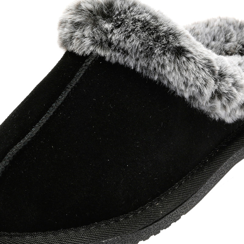 Hush Puppies Amara Pantofole Nere Da Donna In Camoscio