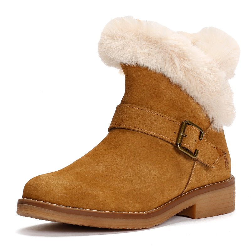 Hush Puppies Hannah Stivali Marroni In Camoscio Da Donna