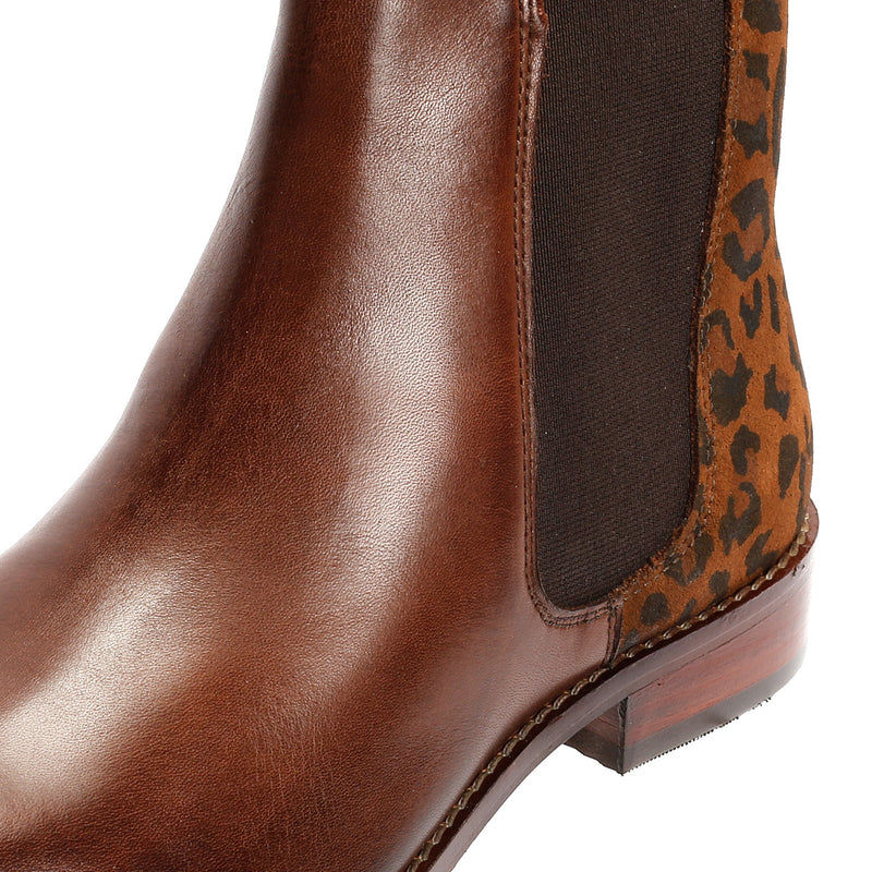 Hush Puppies Colette Stivaletti Da Donna In Pelle Scamosciata A Stampa Leopardata