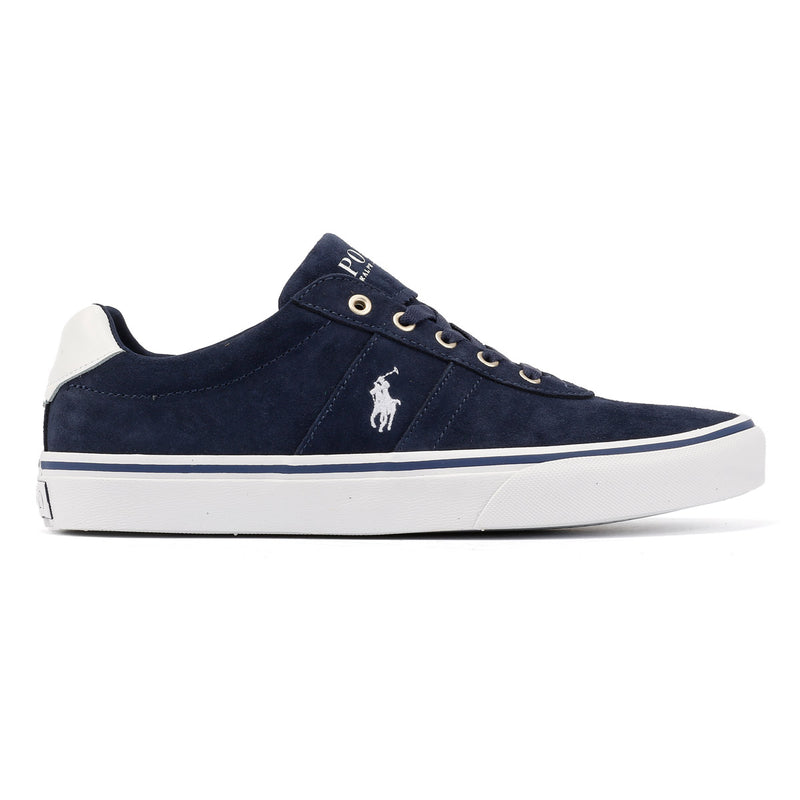 Ralph Lauren Hanford III Scarpe Da Ginnastica Blu In Pelle Da Uomo