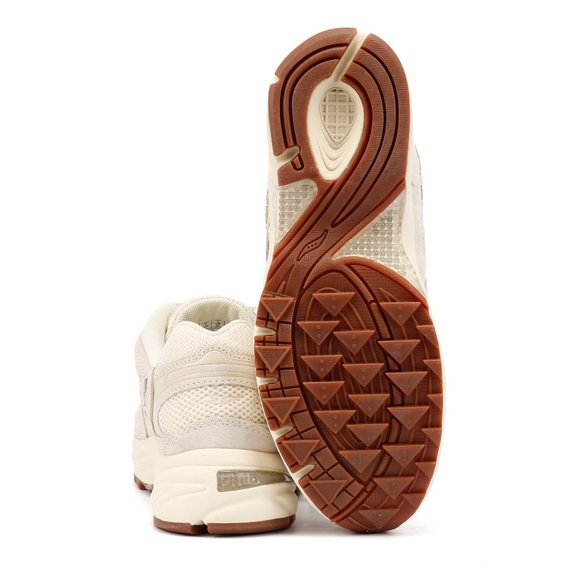 Saucony Grid Jazz 9 Sneakers In Camoscio Avorio