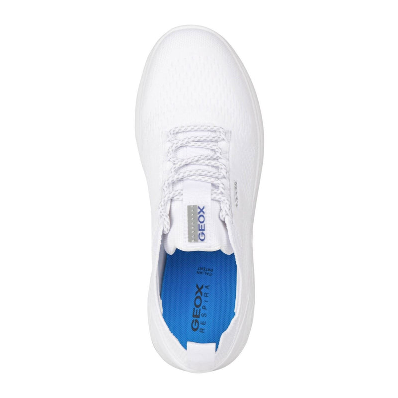 Geox D Spherica A Sneakers Bianche Da Donna In Pelle