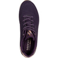 Skechers Uno Shimmer Away Sneakers Sintetiche Donna Color Viola Scuro
