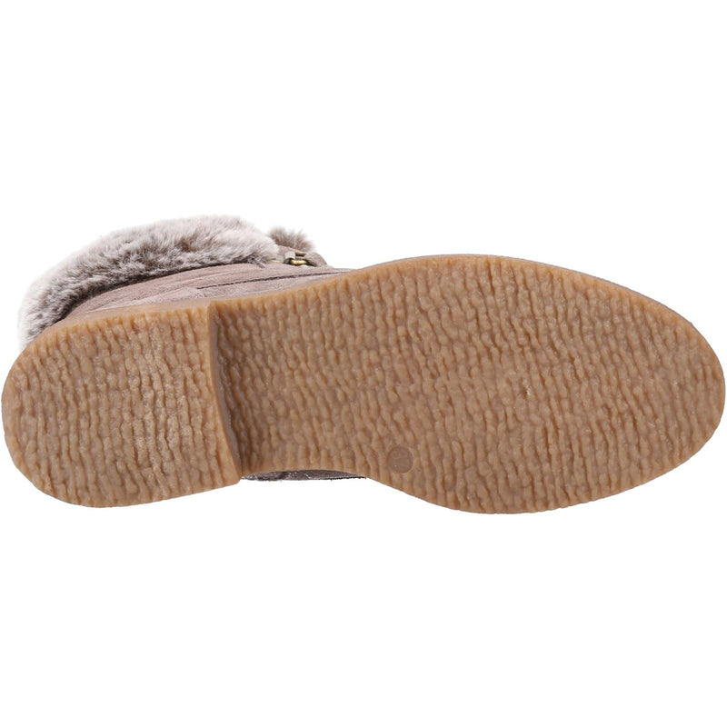 Hush Puppies Florence Stivali Da Donna In Pelle Color Taupe