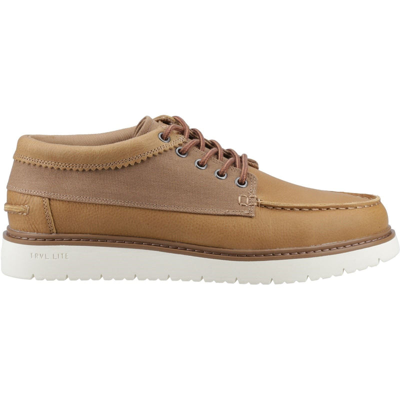 TOMS TRVL LITE Forrest Scarpe In Pelle Da Uomo Color Cuoio Con Lacci.