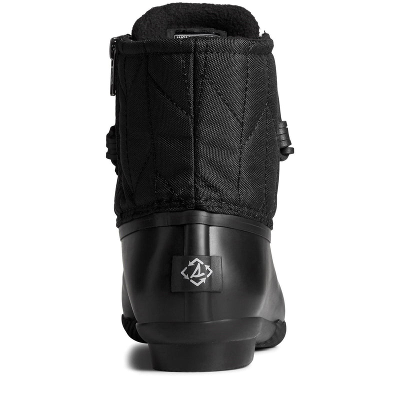 Sperry Saltwater SeaCycled RPET Stivali Da Pioggia Neri In Sintetico