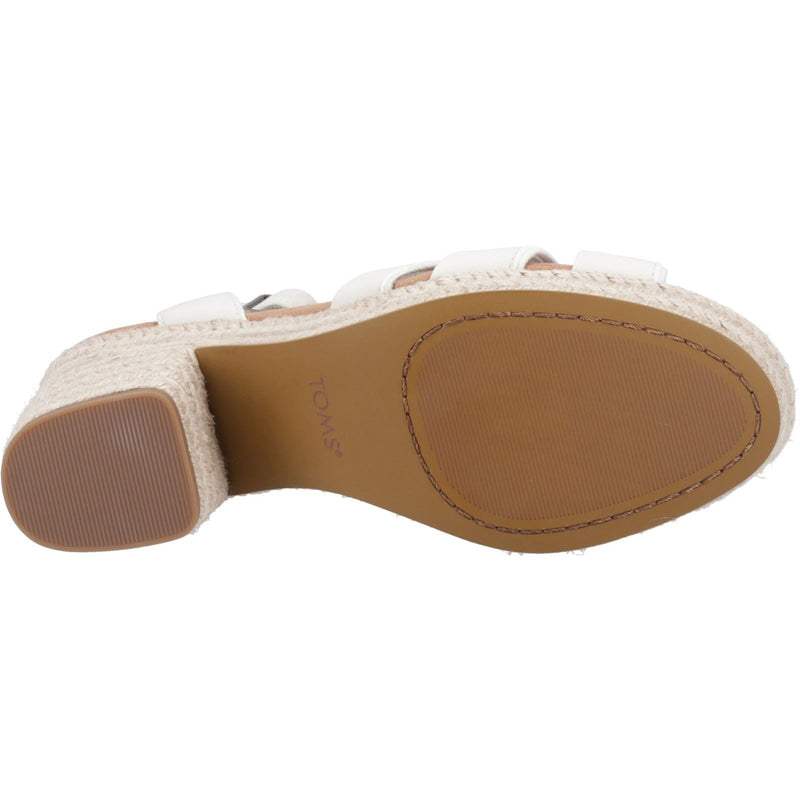 TOMS Majorca Strappy Sandali Leggeri Da Donna In Pelle Color Sabbia