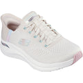 Skechers Arch Fit 2.0 Easy Chic Scarpe Da Ginnastica Donna In Tessuto Naturale/Rosa