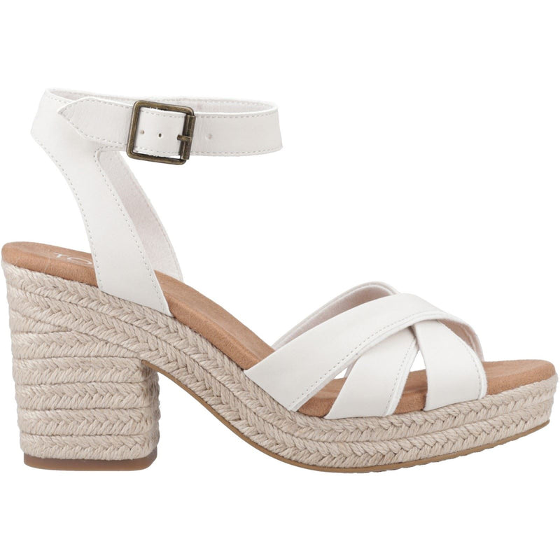 TOMS Majorca Strappy Sandali Leggeri Da Donna In Pelle Color Sabbia
