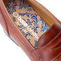 Base London Bruno Scarpe Da Uomo In Pelle Color Cuoio Bruciato