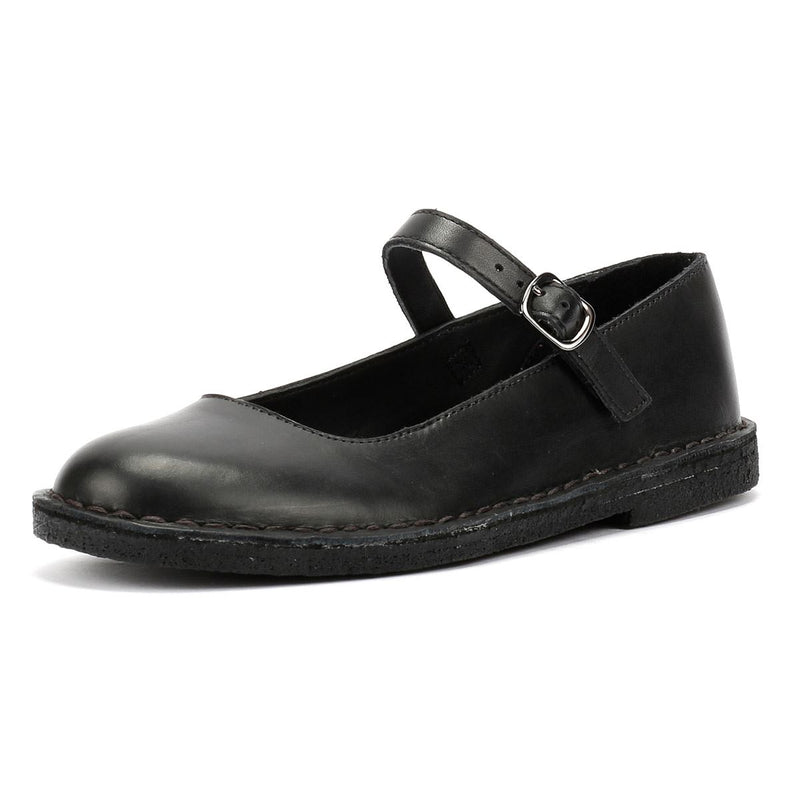 Clarks Originals Desert Jane Scarpe Nere Da Donna In Pelle