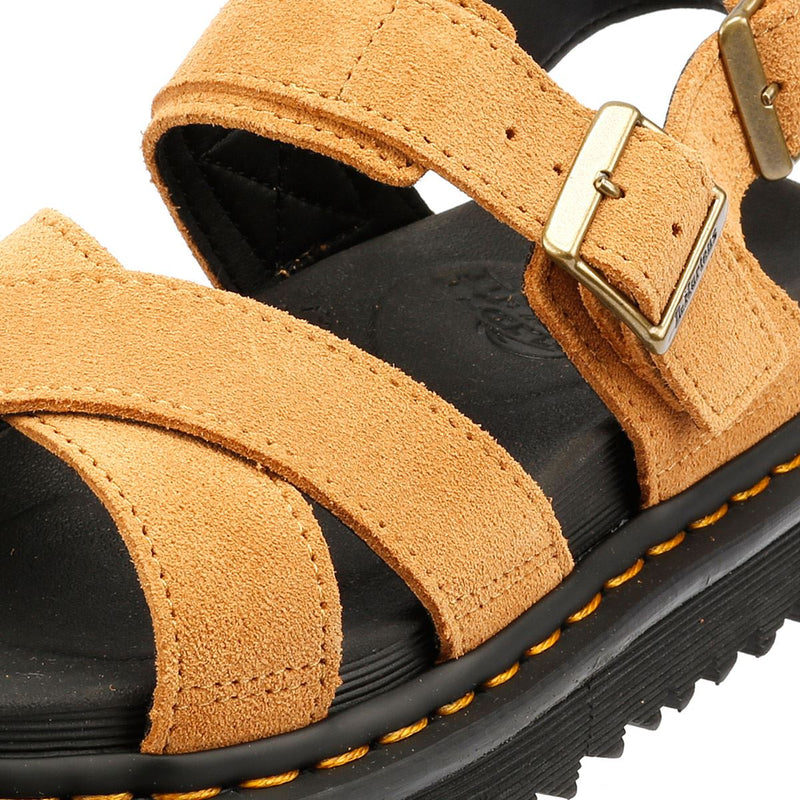 Dr. Martens Voss II EH Sandali Da Donna In Camoscio Marrone