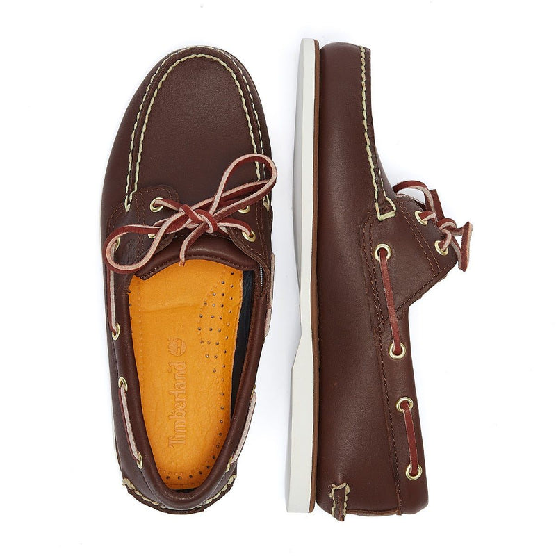 Scarpe da barca Timberland da uomo marroni con lacci