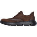 Skechers Garza Sully Scarpe Stringate In Pelle Da Uomo Color Cacao